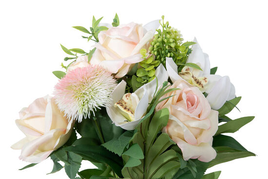 HD9619 BUKET ÇİÇEK PEMBE-BEYAZ 50cm - 3