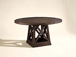 HERİTAGE HİLL YUVARLAK YEMEK MASASI KAHVE 152x152x76cm 274225-2812TP-BS - KERVAN
