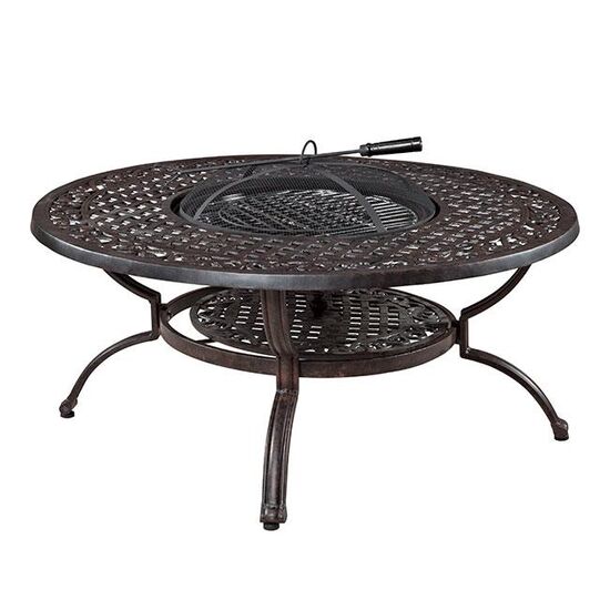 VERDE HS2014FP/5 YUVARLAK SEHPA KAHVE 122x51cm 611ABT - 3