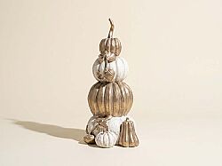 BALKABAĞI AĞACI 17x34cm KREM-GOLD HYK1021 - 1
