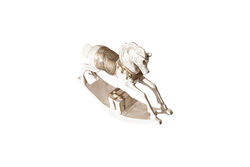 SALLANAN AT 22x19 cm KREM-GOLD HYK1045 - 2