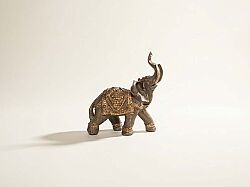DESENLİ KÜÇÜK BOY FİL 20x20cm HYK1068 - 1