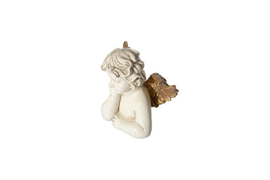 TEK ELİ ÇENESİNDE MELEK KREM-GOLD 20x21cm HYK1073 - 3