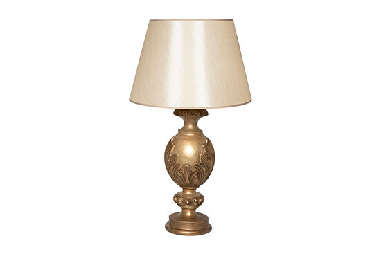 HYK1092 YAPRAK DESENLİ ABAJUR 45X80 CM GOLD - 2