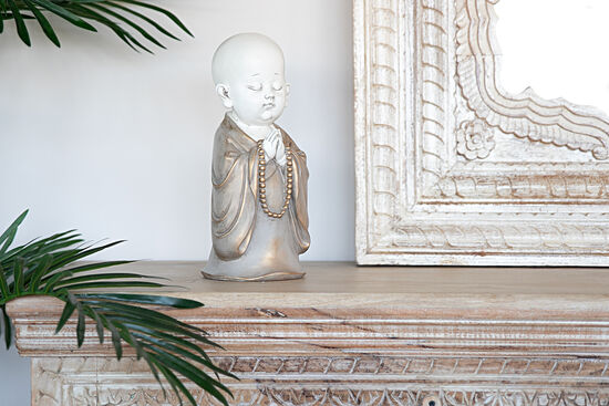 AYAKTA DUA EDEN YOGİ 14X32 CM KREM-GOLD HYK1100 - 4