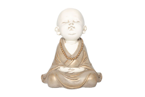 OTURAN YOGİ 21X24 CM KREM-GOLD HYK1102 - 3