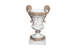 VİNTAGE KUPA VAZO KREM-GOLD 27x45cm HYK1104 - 2