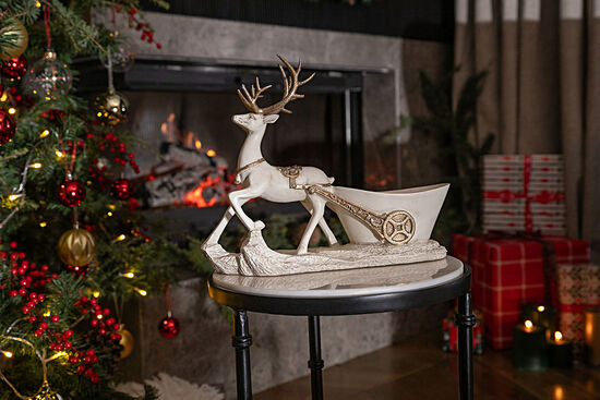 BAMBİ ŞARAPLIK 32x27 cm KREM-GOLD HYK1169 - 4
