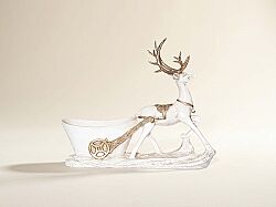 BAMBİ ŞARAPLIK 32x27 cm KREM-GOLD HYK1169 - 1