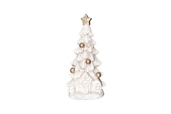 NOEL AĞACI 11x23cm KREM-GOLD (YLBŞ) HYK1174 - 2