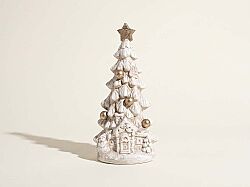 NOEL AĞACI 11x23cm KREM-GOLD (YLBŞ) HYK1174 - 1
