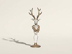 MEYVE KOLYELI GEYIK 14x44 cm GOLD-KREM HYK185 - 1