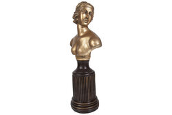 KAIDELI YARI CIPLAK KADIN BUST GOLD-KAHVE 17x44cm HYK284 - 3