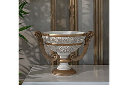 KULPLU MEYVELİK KREM-GOLD 23x35 cm HYK438 - 4