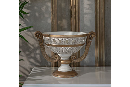 KULPLU MEYVELİK KREM-GOLD 23x35 cm HYK438 - 4