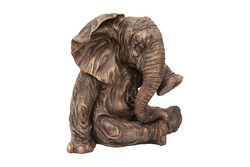 OTURAN BUYUK FIL 33X33 CM KAHVE HYK538 - 3