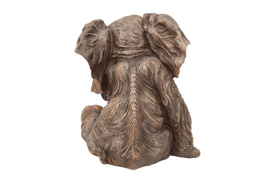 OTURAN BUYUK FIL 33X33 CM KAHVE HYK538 - 4