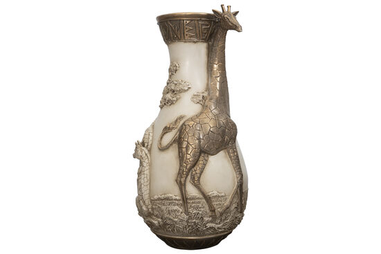 ZURAFALI VAZO KREM-GOLD 22x43cm HYK636 - 4