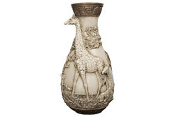 ZURAFALI VAZO KREM-GOLD 22x43cm HYK636 - 2