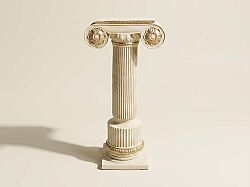 BÜYÜK KAİDELİ SÜTUN 25X45 CM KREM-GOLD HYK721(DY) - KERVAN
