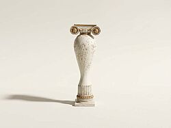 SÜTUN KAPAKLI KÜÇÜK KÜP KREM-GOLD 22x58cm HYK789(DY) - KERVAN