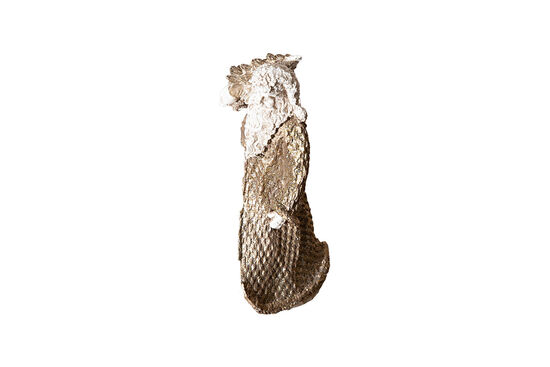 PALTOLU NOEL BABA 10x19 cm KREM-GOLD (YLBŞ) HYK873 - 2