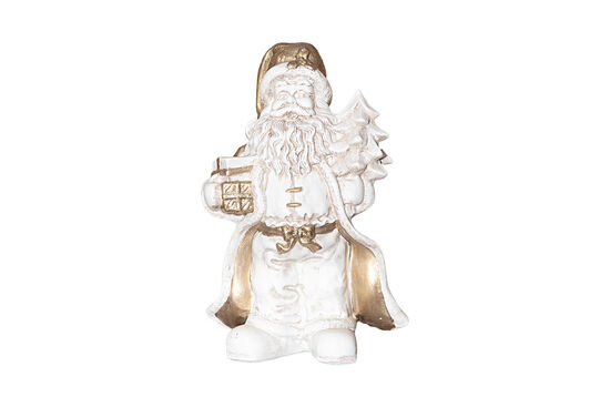 HEDİYE TAŞIYAN NOEL BABA 20x30cm KREM-GOLD (YLBŞ) HYK896 - 3