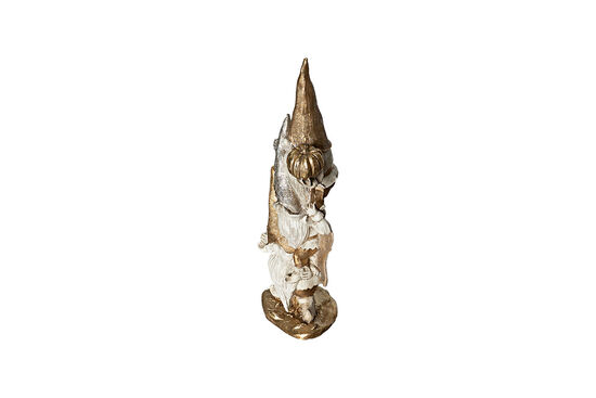 ÜST ÜSTE OTURAN CÜCE 44X18 CM GOLD-KREM HYK902 - 2