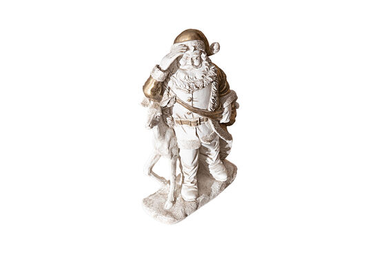 GEYİKLİ NOEL BABA 23x32 cm KREM-GOLD (YLBŞ) HYK952 - 2