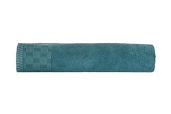 JAKARLI GEOMETRİK DESEN BORDÜRLÜ HAVLU YEŞİL 70x140cm (TRY) - 3