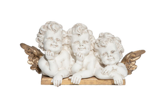 KAİDELİ 3'LÜ SEVİMLİ MELEK 10X34 CM KREM-GOLD (HYK1257) - 3