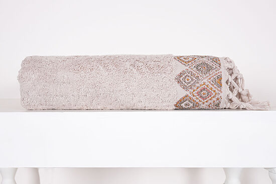 KILIM DESEN HAVLU 70X140 BEJ - 5