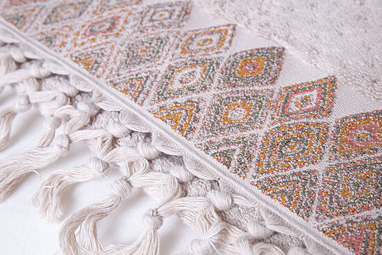 KILIM DESEN HAVLU 70X140 BEJ - 6