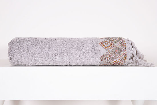 KILIM DESEN HAVLU 70X140 GRI - 5