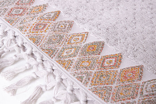 KILIM DESEN HAVLU 70X140 GRI - 6
