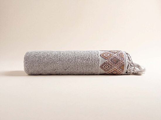KILIM DESEN HAVLU 70X140 GRI - 1