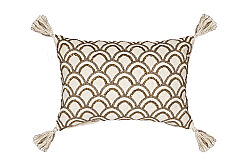 KIRLENT 35x50 CM - KREM /KİREMİT - 1106 - 2