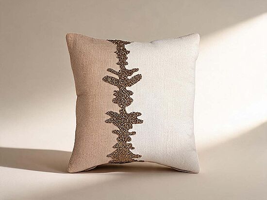 KIRLENT 45x45 CM- KREM/KİREMİT -2470 - 1