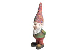 KIRMIZI ÇİÇEK ŞAPKALI CÜCE 21X59 CM (HYK1039) - 3