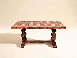 KNITTED YEMEK MASASI 260x110x78cm - KERVAN