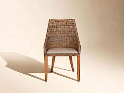 KOLLU SANDALYE KREM 54x56x95cm 3402.CGL - KERVAN