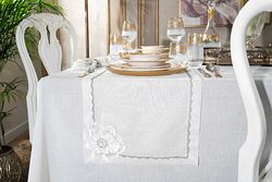 LAMINS RUNNER KREM 40x90cm - HOME SWEET HOME
