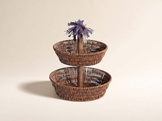 LAVENDER 2 KATLI SUNUMLUK 28X34 CM (AHŞAP BORULU) (SPT-336) - 1
