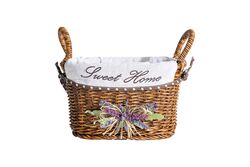 LAVENDER KULPLU OVAL SEPET (S) 28X18X16 CM (SPT-319) - 3