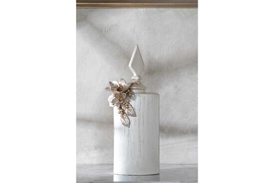 LAVİN KAPAKLI VAZO BÜYÜK 25X60 CM KREM-GOLD(DY) - 6