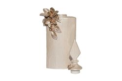 LAVİN KAPAKLI VAZO BÜYÜK 25X60 CM KREM-GOLD(DY) - 4