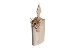 LAVİN KAPAKLI VAZO BÜYÜK 25X60 CM KREM-GOLD(DY) - 2