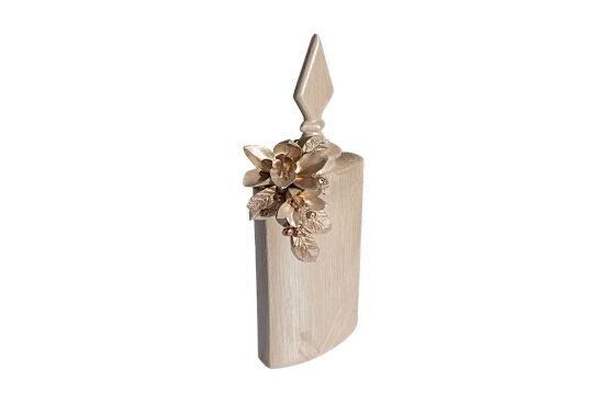 LAVİN KAPAKLI VAZO BÜYÜK 25X60 CM KREM-GOLD(DY) - 2