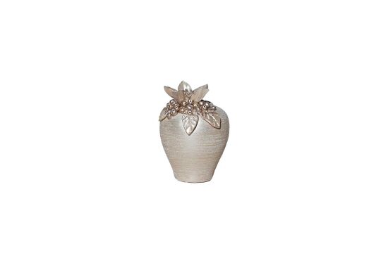 LAVİN VAZO KÜÇÜK 16X19 CM KREM-GOLD(DY) - 4