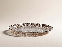 LEONA SERVİS TABAĞI 28 CM KAHVERENGİ (13919) - KERVAN